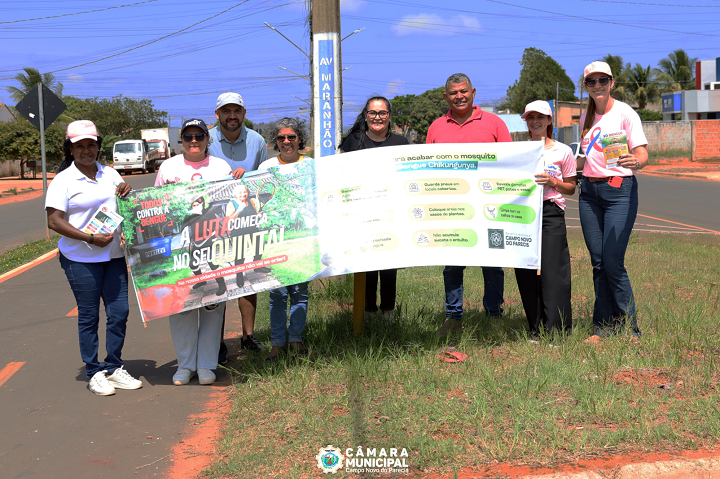 Ação de conscientização sobre a dengue mobiliza comunidade no município 