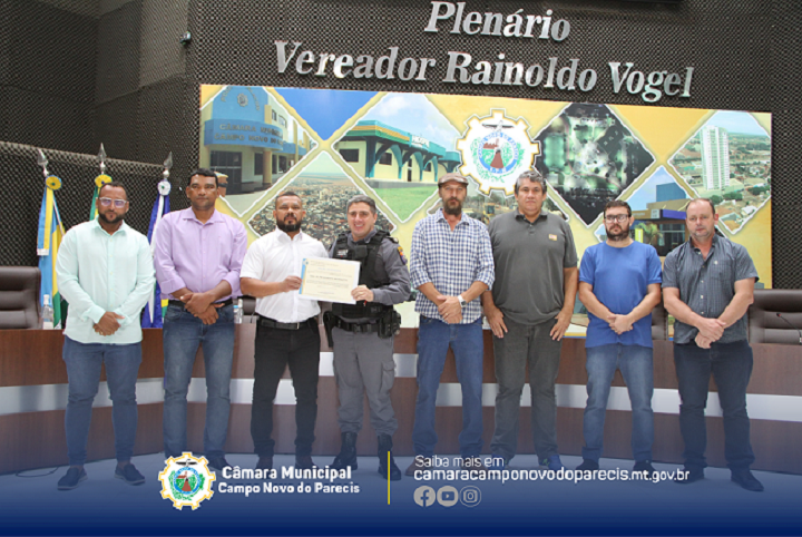 Câmara homenageia Ten. Cel. Menegotto com Moção de Aplausos