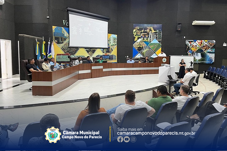 Câmara Municipal de Campo Novo do Parecis realiza primeira sessão com Sistema SAPL