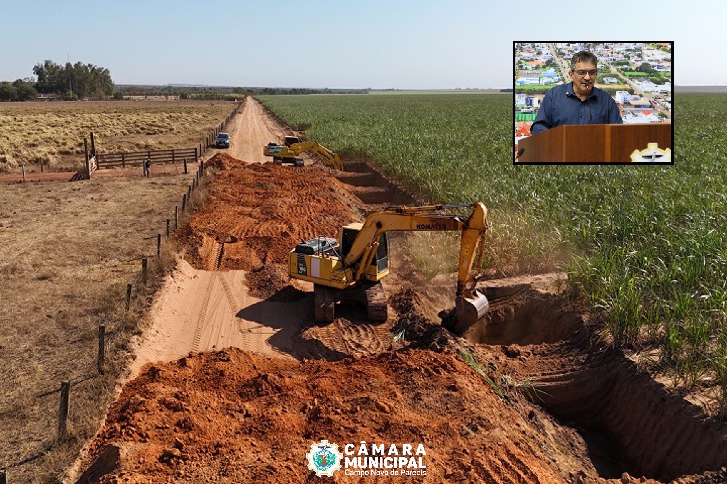 Estrada vicinal recebe manutenção após novas cobranças do vereador Milton Soares 