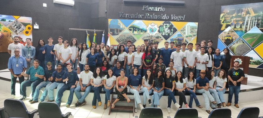 Estudantes visitam a Câmara e conhecem o trabalho do Legislativo