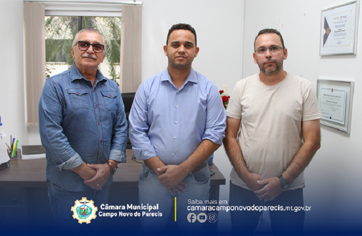 Presidente Willian Freitas recebe secretário de esportes e idealizador de evento local