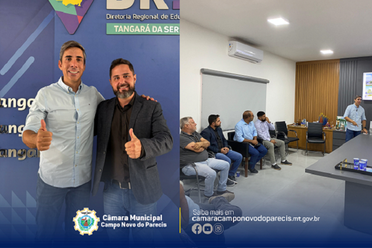 Reunião do DRE de Tangará conta com a participação do vereador Beito Machadinho