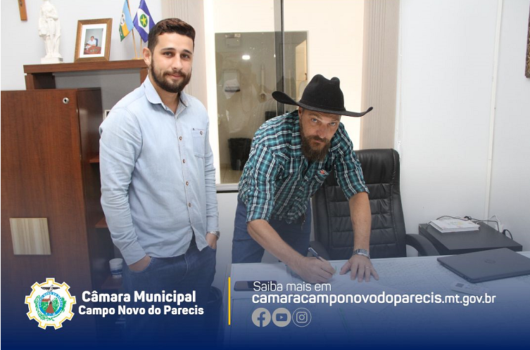 Servidor aprovado em concurso público foi empossado na Câmara de Campo Novo do Parecis