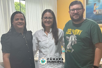 Vereadora Dricka Lima e vereador Gringo debatem Oficinas Culturais com secretária