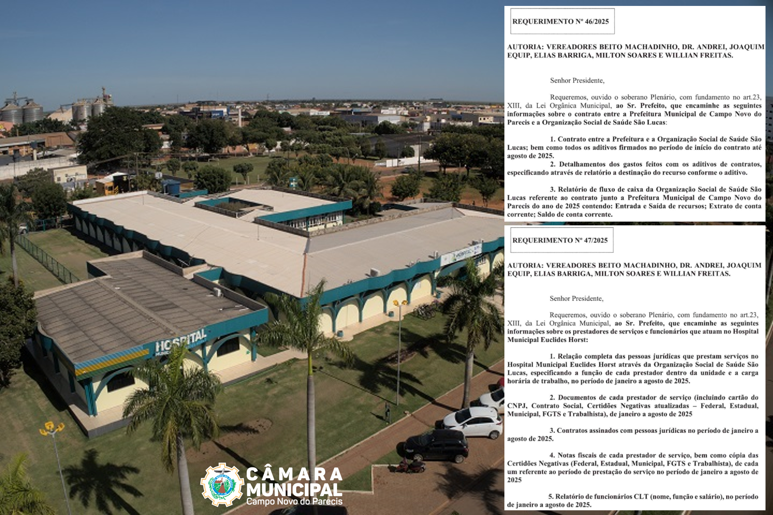 Vereadores cobram transparência em contratos e serviços de saúde 