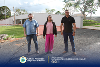 Vereadores vistoriam obra e solicitam medidas cabíveis imediatas na praça central